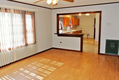 Living Room into Kitchen