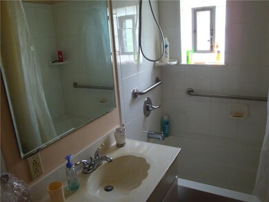Second floor full bath with low maintenance shower