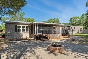 Courtyard walk to the Toy Garage