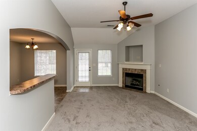 Snuggle up beside the romantic gas log fireplace i