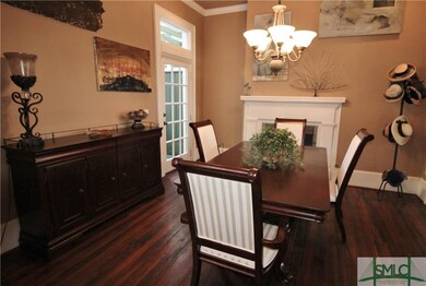 The floors' rich hardwood hues are stunning. Notic