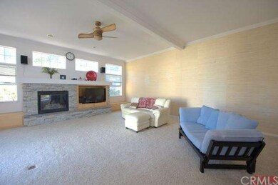 large Living Room with vaulted ceiling