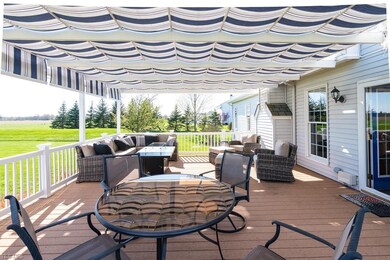 The large back deck with Shade Tree canopy system.