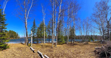 View of yard with a water view
