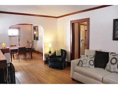 Family Room Arched entry way leading to dining roo