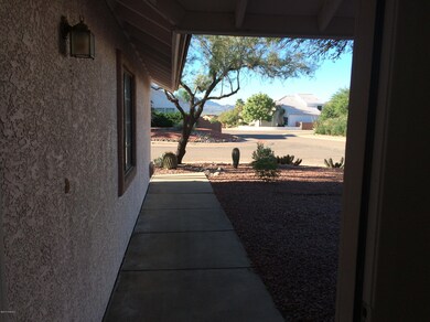 View from front door to front yard