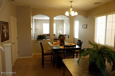 Kitchen open to living room