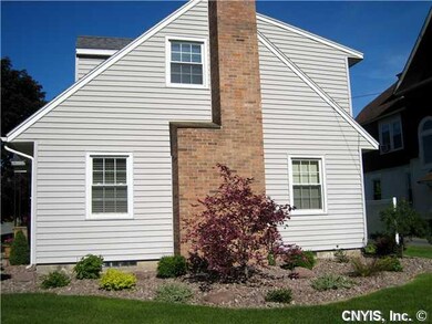 Exterior Front. Side view of this corner lot home.
