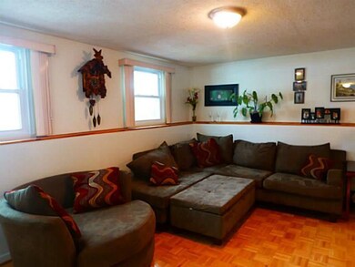 Family Room. Spacious room with parquet floor, lot