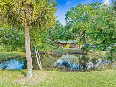 Pond in front