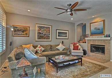 Family Room with dual sided Fireplace