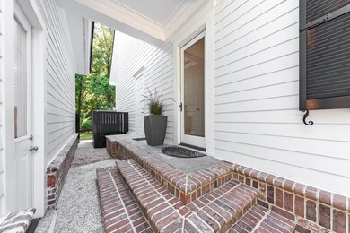 Covered Porch w/Brick Stairs