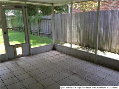Screened in covered porch