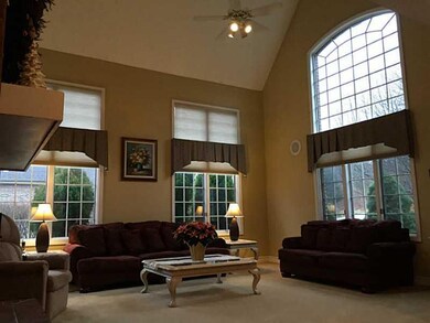 Living Room. The sunken living room has cathedral 