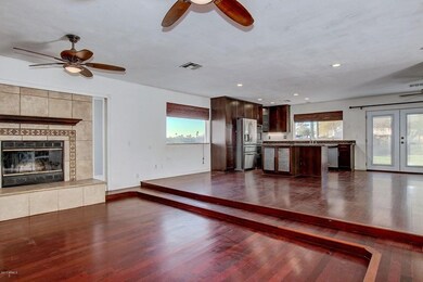 family room and kitchen view