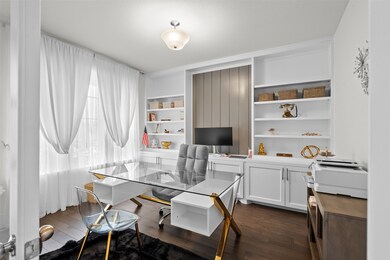 Home library with built in