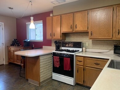 THE KITCHEN IS WELL LAID OUT