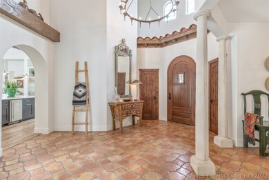Partial view of the front entry. The attention to