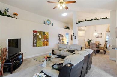 Main Living Area is Spacious with ceiling fans, pl