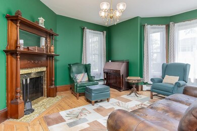 Living Room with fireplace, not used by these owners