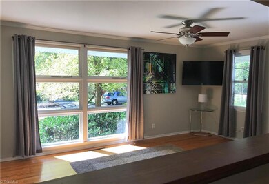 The cozy, sunny living room.