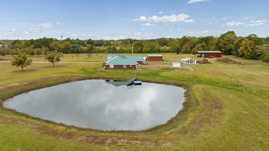 Drone / aerial view of a large body of water