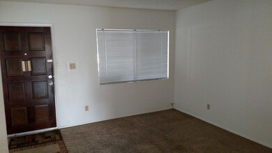 LIving room with door