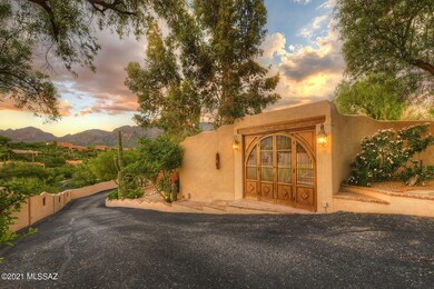 Front courtyard gate
