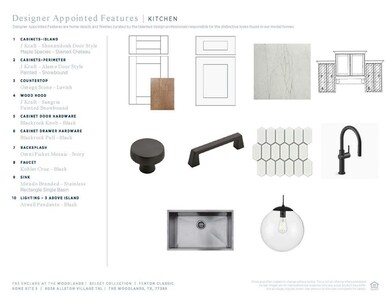 Designer appointed features 
