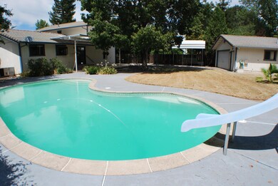 Pool with slide