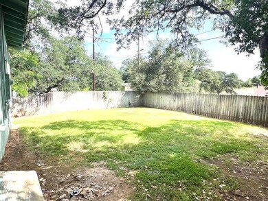 fenced yard