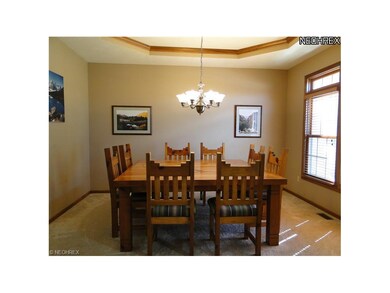 Trayed ceiling and plenty of light in the Dining R