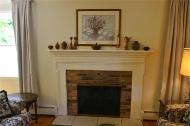 Living room fireplace