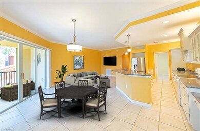 Great room with virtual staging.