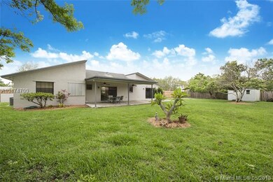 Expansive backyard with room for a pool.