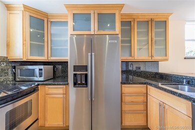 Kitchen with stainless steel appliances