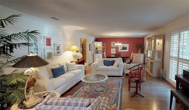 front Living room with plantation shutters