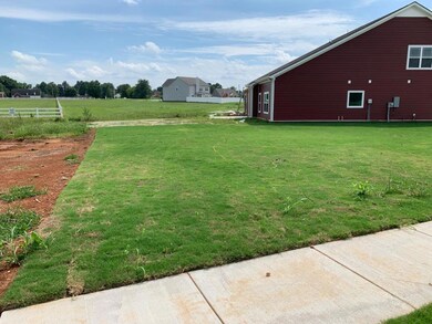 very large back yard, and side yard