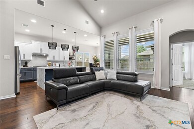 Living room and kitchen