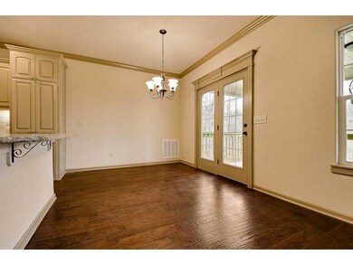 1st Floor Plan. Dining area, with French doors to covered deck.