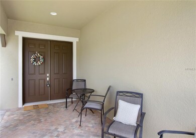 Pavers on the Front Porch leading to Double door E