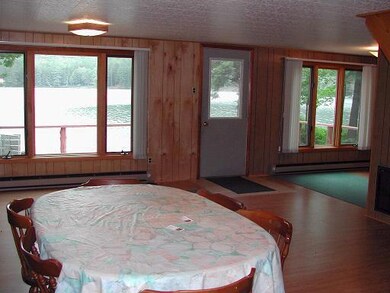 View of Water from Inside Cabin
