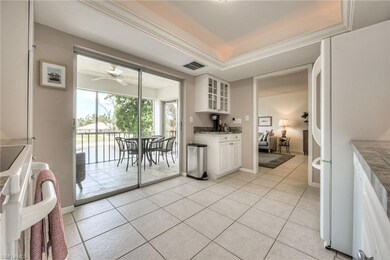 View of lake from kitchen