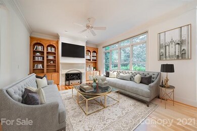 Family Room with Fireplace and built-ins