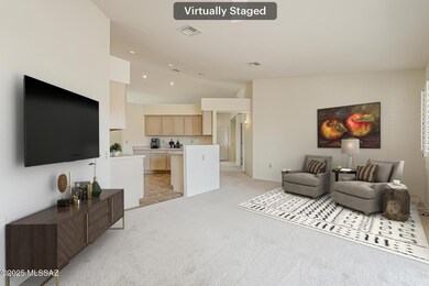 TV area of Kitchen at back of home