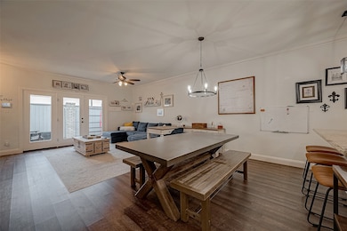 Spacious, open-concept living and dining area with