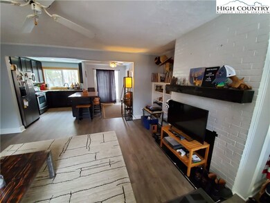 Fireplace in both units with built in bookshelves.