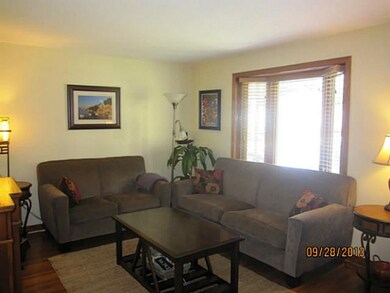 Living Room Living Room with Bay Windows