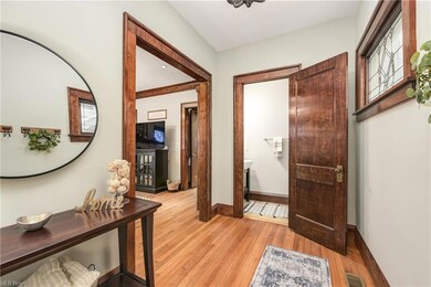 Welcoming Foyer and convenient powder room.