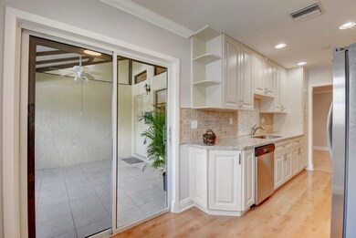 kitchen opens to outdoor space